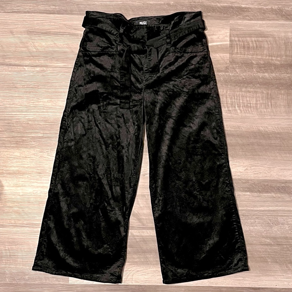 Paige Paper-bag Waist Corduroy Pants